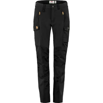 Dámské kalhoty kalhoty turistické dámské FJÄLLRÄVEN Nikka Trousers Curved W Black - 44