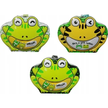 Pokladnička 189410 KOVOVÁ POKLADNIČKA NA ZÁMEK ŽABKA - RŮZNÉ PROVEDENÍ