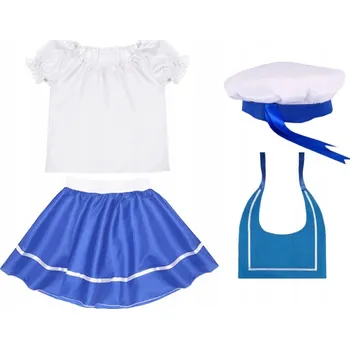 Karnevalový kostým KOSTÝM NÁMOŘNÍK SUKNĚ HALENKA 134-140 4el