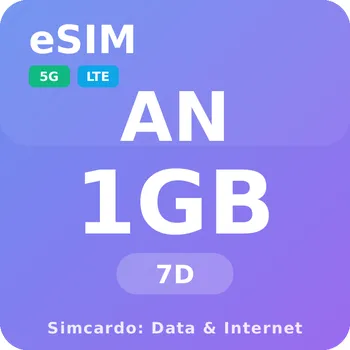 SIM karta Nizozemské Antily Mobilní Internet - eSIM 1GB 7 dní datová SIM karta