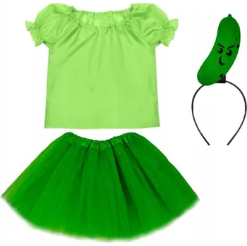 Karnevalový kostým KOSTÝM OKURKA ZELENINA OKURKA OBLEČEK 98-110