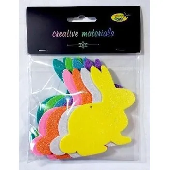 Set školních potřeb Zajaczki z pianki brokatowej 10cm 8szt mix (pl, 2000, Jiné, Galeria Hobby)