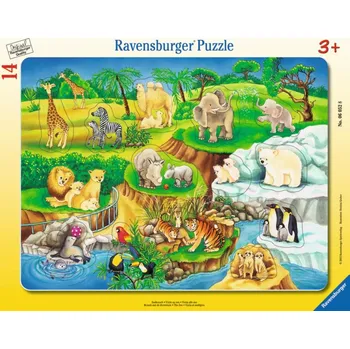Puzzle RAVENSBURGER Vkládačka Návštěva v ZOO 14 dílků