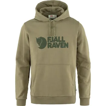 Pánská móda mikina pánská FJÄLLRÄVEN Fjällräven Logo Hoodie M Light Olive - XS