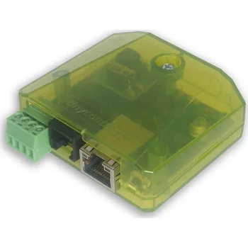 Tinycontrol LAN ovladač v4 mini Modbus + I2C/1-Wire LAN ovladač, Modbus + I2C/1-Wire, PoE 802.3af, 8–58V, Wi-Fi 802.11n (2,4GHz), Modbus RTU (12V, 200mA), montáž na DIN lištu LK4mini Modbus