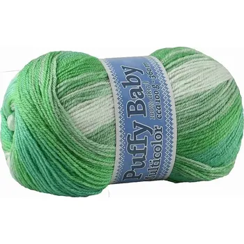 Příze Příze Puffy baby NGM 537 zelený mix