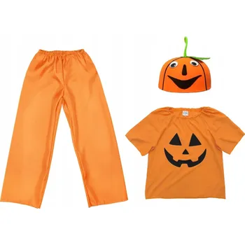 Karnevalový kostým KOSTÝM DÝNĚ HALLOWEEN ČEPICE KALHOTY KOSTÝM DÝNĚ KOSTÝM BAL PODZIMU 116-128