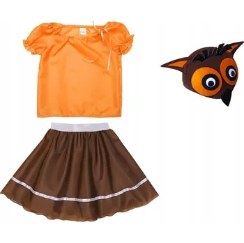 Karnevalový kostým KOSTÝM SOVIČKA SUKNĚ HALENKA ČEPICE 98-110