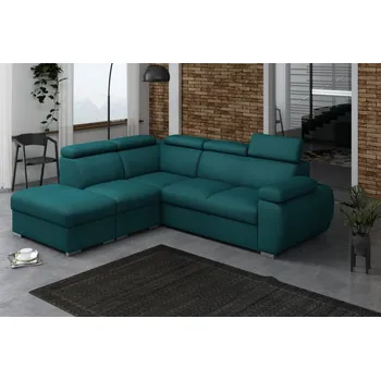 Sedací souprava FALCO Rohová sedací souprava Brooklyn V levá tyrkysová