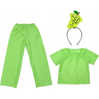 Karnevalový kostým OVOCNÉ ŠATY KOSTÝM HROZNOVÉ VÍNO 134-140 4e