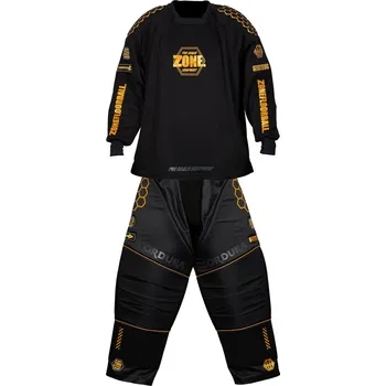 Florbalový dres Zone floorball PRO3 SUPERWIDE set Florbalový brankářský set XL, černá / zlatá