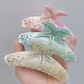 Obraz Spona do vlasů Mořská hvězda s krystalky