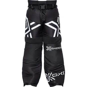 Florbal Oxdog XGUARD GOALIE PANTS JR Black/White Brankářské kalhoty 110 / 120 cm, černá / bílá