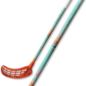 Florbalová hůl Eurostick Azid IFF Florbalová hokejka zelená / bílá, Levá (levá ruka dole), 87cm (=97cm)