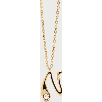 Náhrdelník PDPAOLA Zlatý náhrdelník s iniciálem N