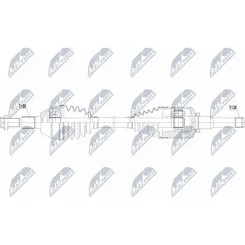 Poloosa kola Hnací hřídel - poloosa NTY NPW-PL-177