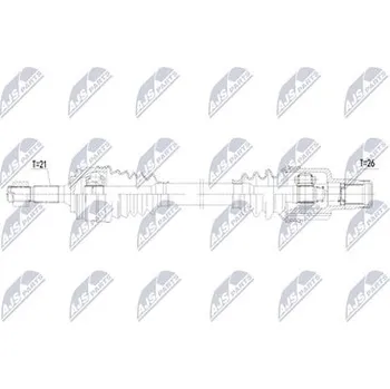 Hnací hřídel - poloosa NTY NPW-PE-137