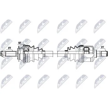Poloosa kola Hnací hřídel - poloosa NTY NPW-HY-645