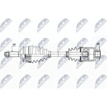 Poloosa kola Hnací hřídel - poloosa NTY NPW-SB-031