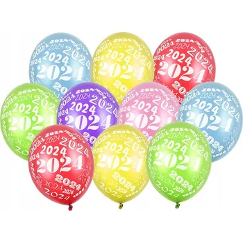 Balónek BALÓNKY 2024 MIX 30 cm 10 Ks