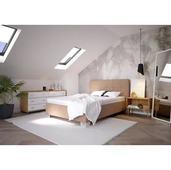 Postel BLANAŘ Čalouněná postel Grace 140x200 Antony béžová