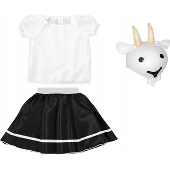 Karnevalový kostým KOSTÝM KOZLÍK SUKNĚ HALENKA ČEPICE 116-128