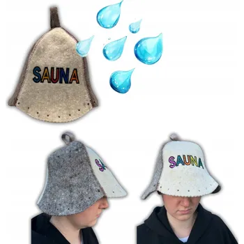 ČEPICE DO SAUNY - SAUNOVÁ ČEPICE 100% OVČÍ VLNA