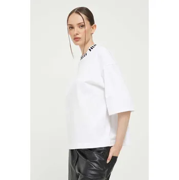 Pánské tričko Bavlněné tričko HUGO Dinaya 50495059 bílá 00X, vel. M