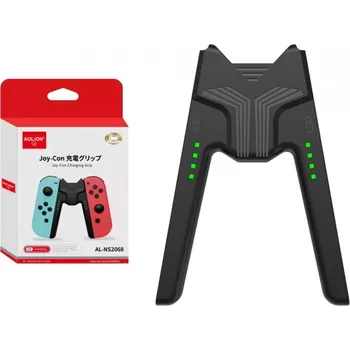 Obal na herní konzoli Držák s možností nabíjení na ovladač Joy-con grip pro Nintendo Switch, Nintendo Switch OLED Barva: Bez vstupu mini jack