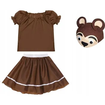 Karnevalový kostým KOSTÝM JEŽEK SUKNĚ HALENKA ČEPICE 134-140