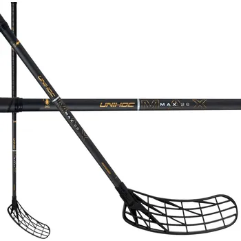 Florbalová hůl Unihoc UNILITE MAX TI 26 black/gold CLASSIC Florbalová hůl černá / zlatá, Levá (levá ruka dole), 100cm (=110cm)