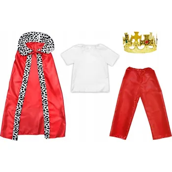 Karnevalový kostým KOSTÝM KRÁLE KOSTÝM KRÁL KACPER JASEŁKA KRÁL MELCHIOR KORUNA 116-128