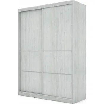 Šatní skříň EMeblast 2D posuvná Skříň 170 cm borovice /rustikální dub se 2 zásuvkami