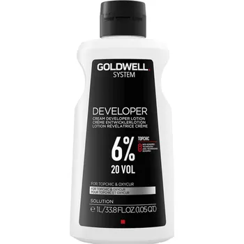 Barva na vlasy Goldwell System Cream Developer profesionální krémový vyvíječ 1 l, 20 Vol. 6%