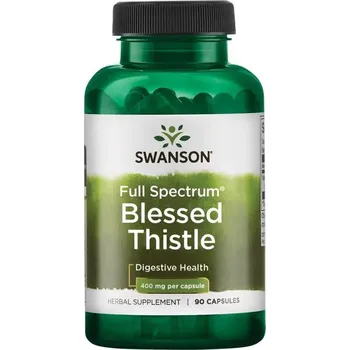 Zdraví Swanson Full Spectrum Blessed Thistle Doplněk stravy pro zdravé trávení 90 ks, kapsle, 400 mg, EXP. 01/2025