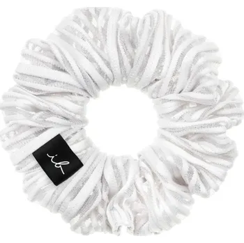Módní doplněk Invisibobble Sprunchie Extra Hold Pure White pevná látková gumička pro silné a kudrnaté vlasy 1 ks, Pure White