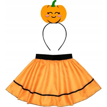 Karnevalový kostým KOSTÝM DÝNĚ HALLOWEEN SUKNĚ ČELENKA L 3el