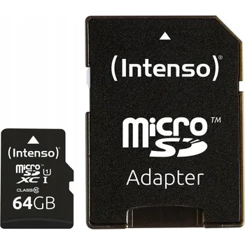 Paměťová karta Intenso Premium karta 64GB micro SDXC 90MB/s