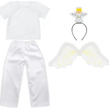 Karnevalový kostým KOSTÝM ANDĚL KALHOTY ČELENKA BÍLÁ 98-110 5el