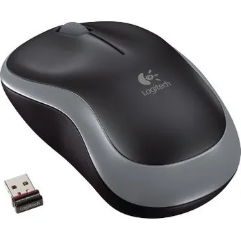 Myš Logitech M185 nano/Kancelářská/Optická/1 000 DPI/Bezdrátová USB/Šedá 910-002238