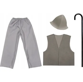 Karnevalový kostým KOSTÝM PASTYŘ, OBLEČENÍ NA VÁNOČNÍ BESÍDKU, PASTYŘSKÝ KOSTÝM - SET ČEPICE A KALHOTY, VELIKOST 134-140