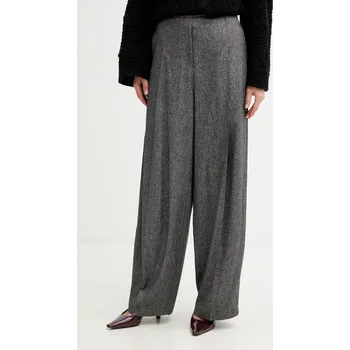 Dámské kalhoty Kalhoty s příměsí vlny BOSS Telda 50548212 šedá 90X, vel. 38