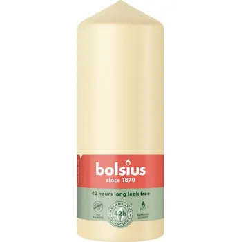 Svíčka Bolsius Válec 58x150 Beige svíčka, béžová 299 gram