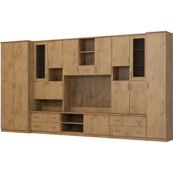 Obývací stěna Nábytek do obývacího pokoje eMeblast dub lancelot