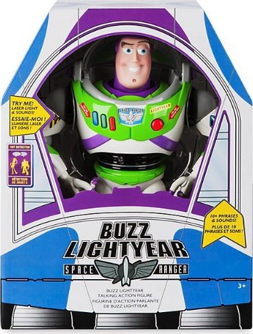 Buzz Rakeťák mluvící hračka se zvukem Toy Story 4 (DISNEY Toy Story Příběh Hraček originální interaktivní mluvící akční figurka Buzz Lightyear)