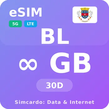 SIM karta Svatý Bartoloměj Neomezený Mobilní Internet - eSIM 30 dní datová SIM karta