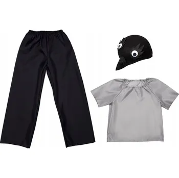 Karnevalový kostým KOSTÝM VRÁNA KALHOTY HALENKA ČEPICE 98-110