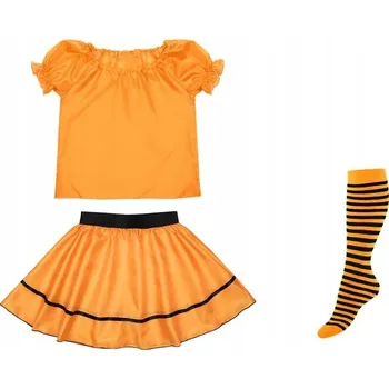 Karnevalový kostým KOSTÝM DÝNĚ KOSTÝM DÝNĚ PŘEVLEK HALLOWEEN DÝNĚ PLES PODZIMU 98-110 3 dílků