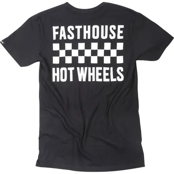 Fasthouse Stacked Hot Wheels Tee Black Velikost: XL 1400-0011
