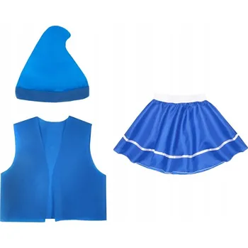 Karnevalový kostým KOSTÝM SKŘÍTEK SUKNĚ MODRÁ 98-110